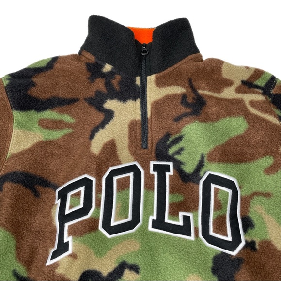 Polo Ralph Lauren Camo Fleece Quarter Zip Pullover - Picture 3 of 9